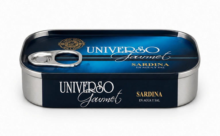 Sardina 1/4 Club en agua y sal