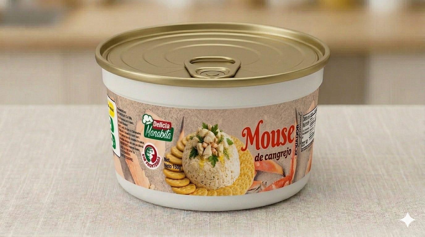 Mousse de cangrejo en paquete híbrido 150 gramos