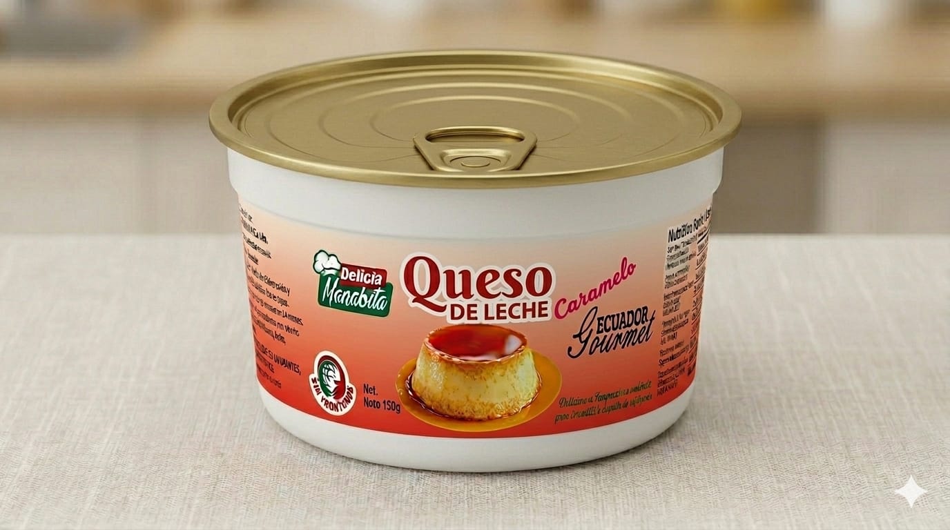 Queso de leche caramelo en paquete híbrido 150 gramos