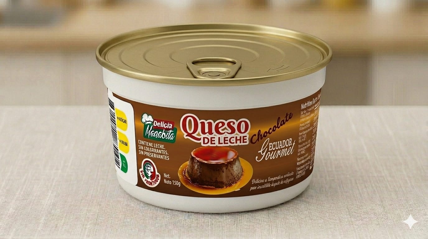 Queso de leche chocolate en paquete híbrido 150 gramos